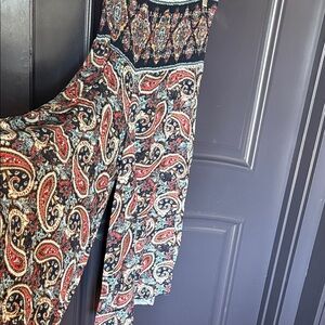 Belle France Boho Blue and Red Palazzo pants